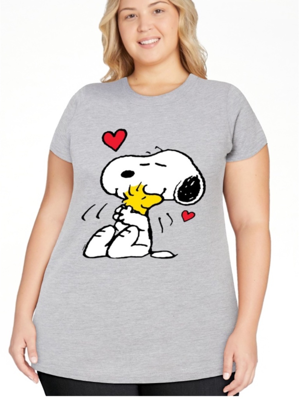 Peanuts Women’s Heather Gray Graphic T Shirt Size 2XL NWT